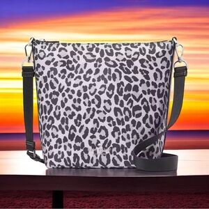 NWT Retail $329 Kate Spade Chelsea Spotted Leopard Large Duffle Crossbody